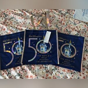 Walt Disney World Parks 50th Anniversary Reusable Tote Bag - NEW
